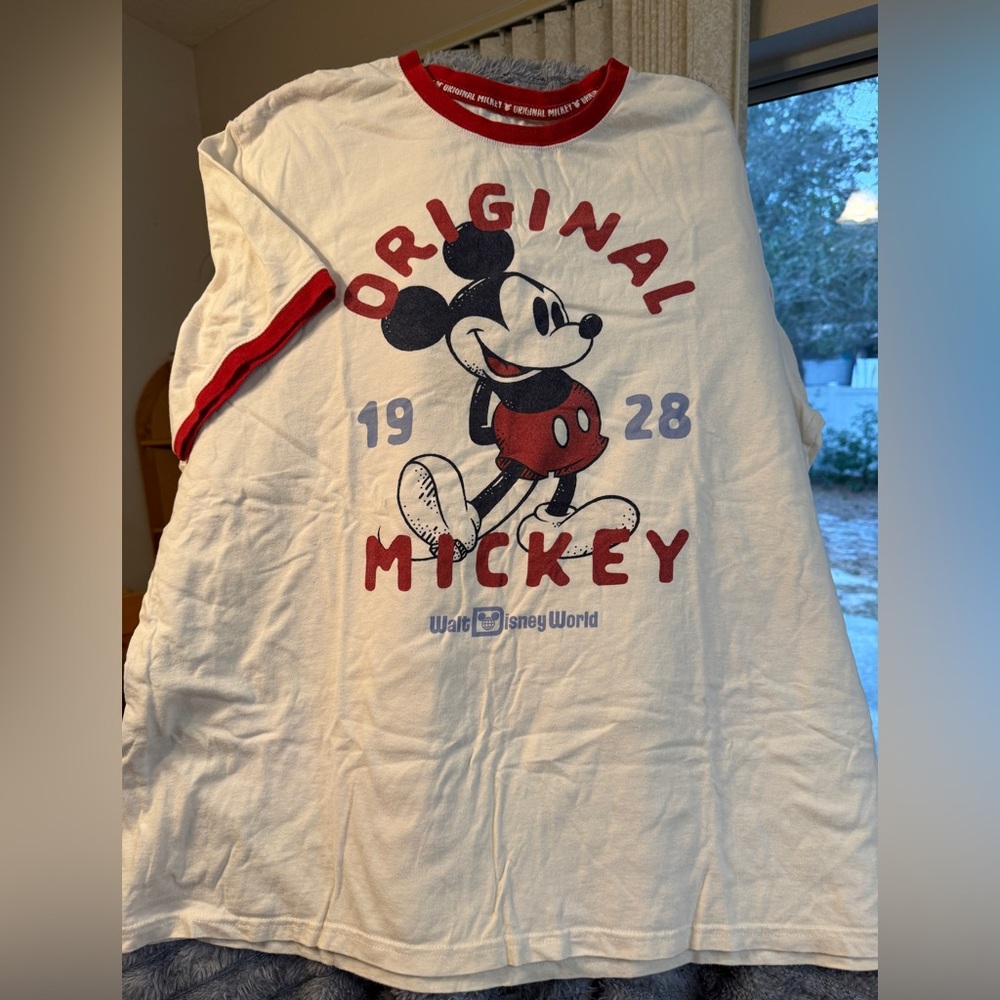 Disney Original Mickey White and Red Tee